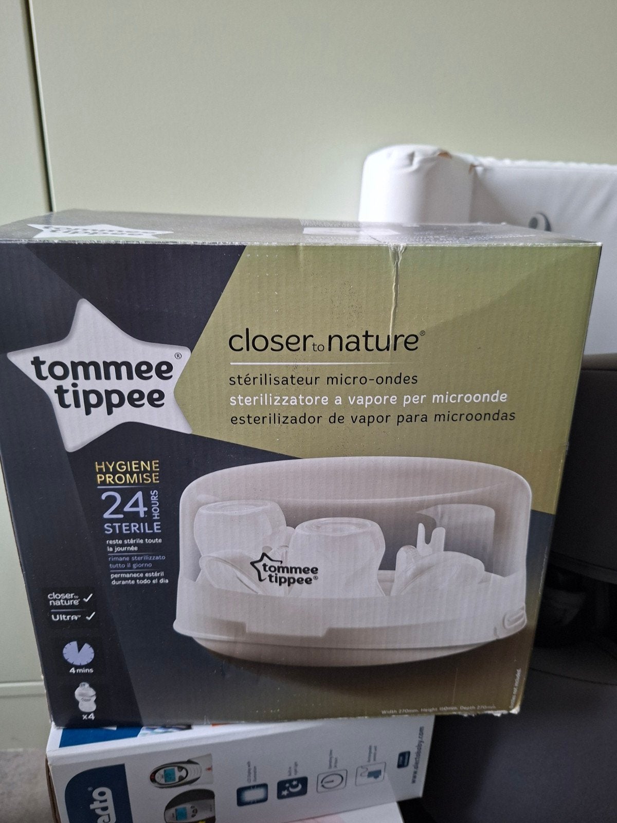Tommee tippee flessen sterilisator, Ophalen, Sterilisator