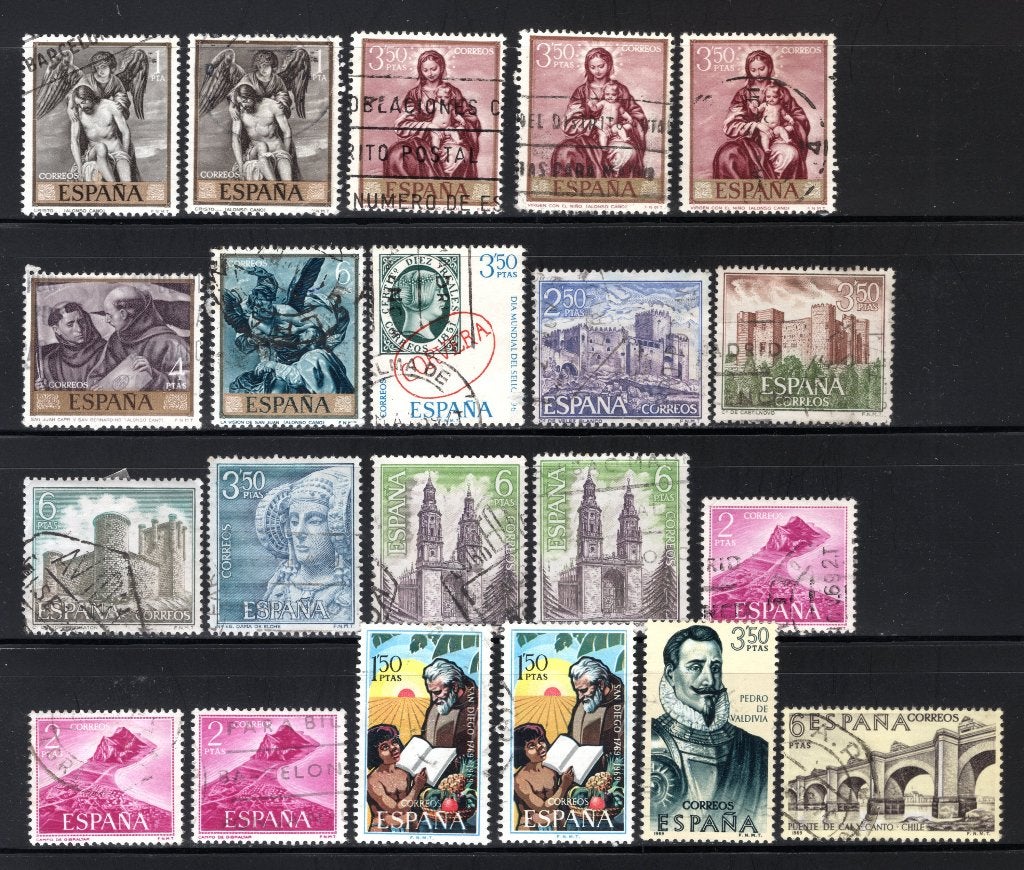 SPANJE Lot 1969 gestempeld, Verzenden, Gestempeld