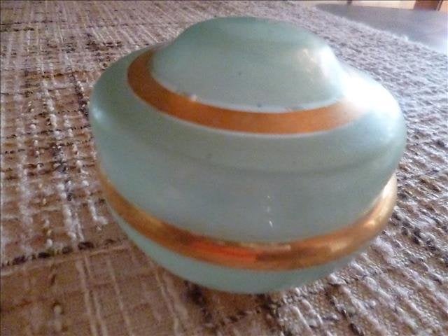 oud ( juwelen ) glazen potje BOOMS GLAS, Ophalen of Verzenden