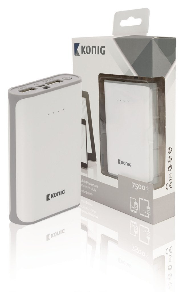 Power Bank König 7500 mAh USB – Batterie externe – Neuf, Enlèvement ou Envoi, Neuf, König