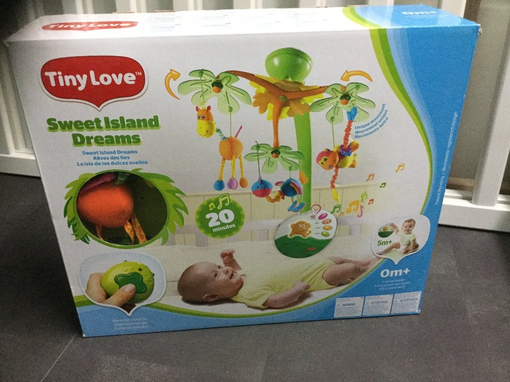 Tiny love Sweet island dreams mobiel, Kinderen en Baby's, Ophalen of Verzenden, Gebruikt, Mobiel, Met licht