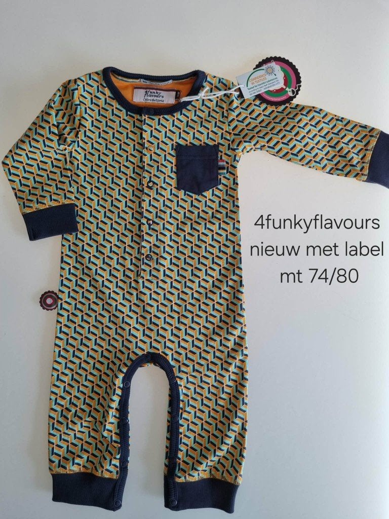 4FF Boxpakje/pyjama mt 74-80 unisex, Kinderen en Baby's, Jongetje of Meisje, Nieuw, Ophalen of Verzenden, Pakje