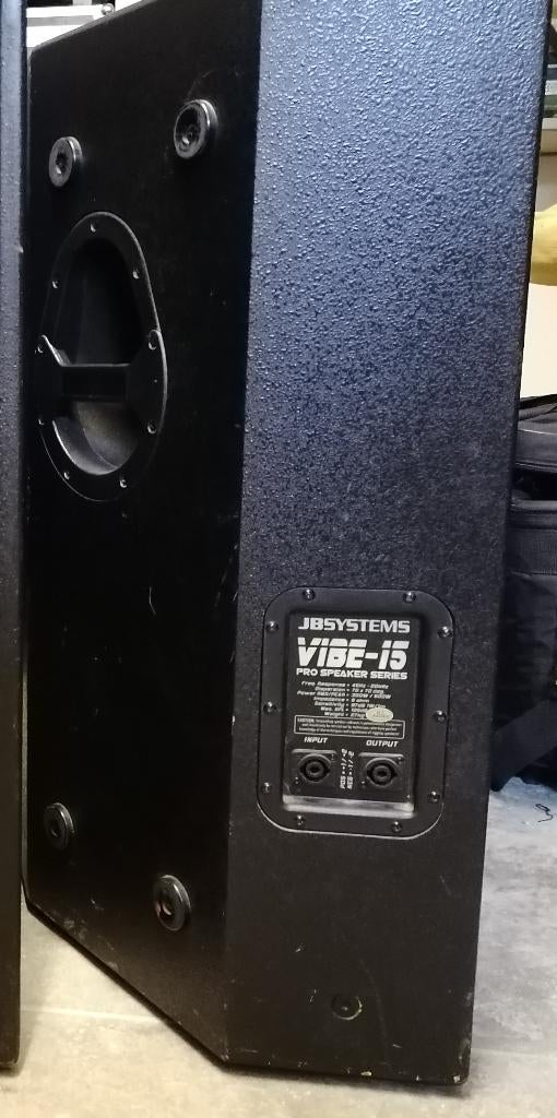 Set JB Systems Vibe 15 luidsprekers 300W RMS 15 inch, Audio, Tv en Foto, Luidsprekerboxen, Ophalen, 120 watt of meer