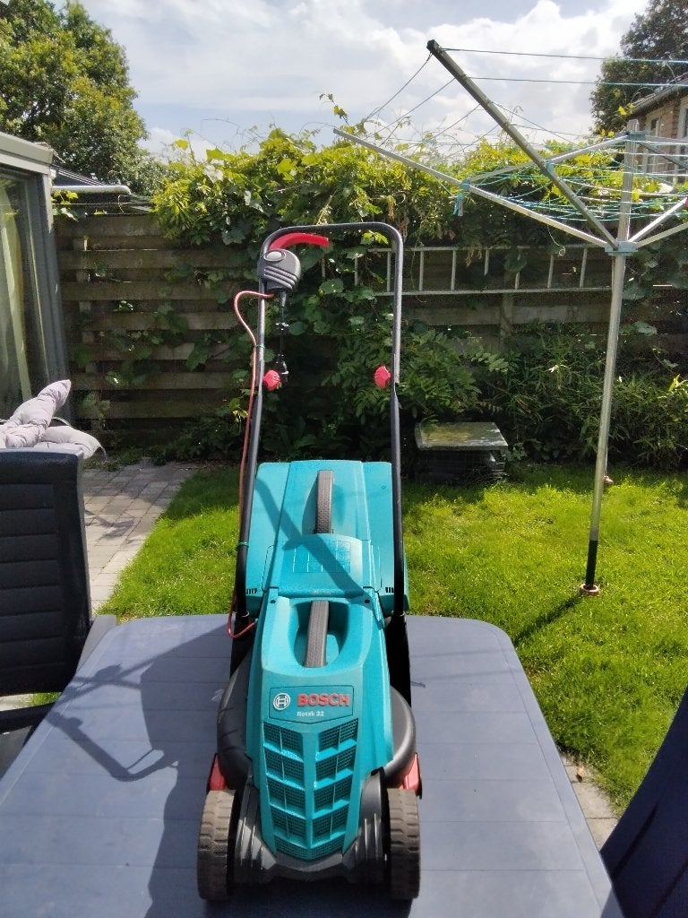 grasmachine, Ophalen, Gebruikt, Elektrische grasmaaier, Balkmaaier
