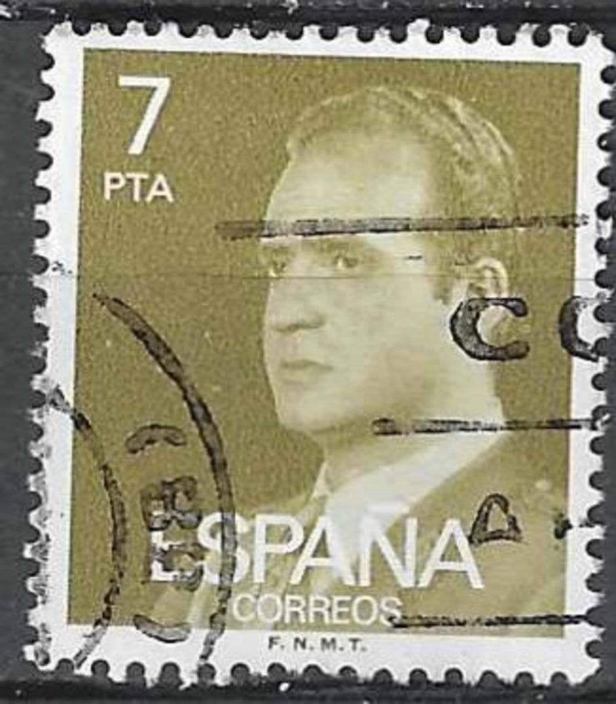 Espagne 1976 - Yvert 1994 - Roi Juan Carlos I - 7 p. (ST), Envoi, Affranchi