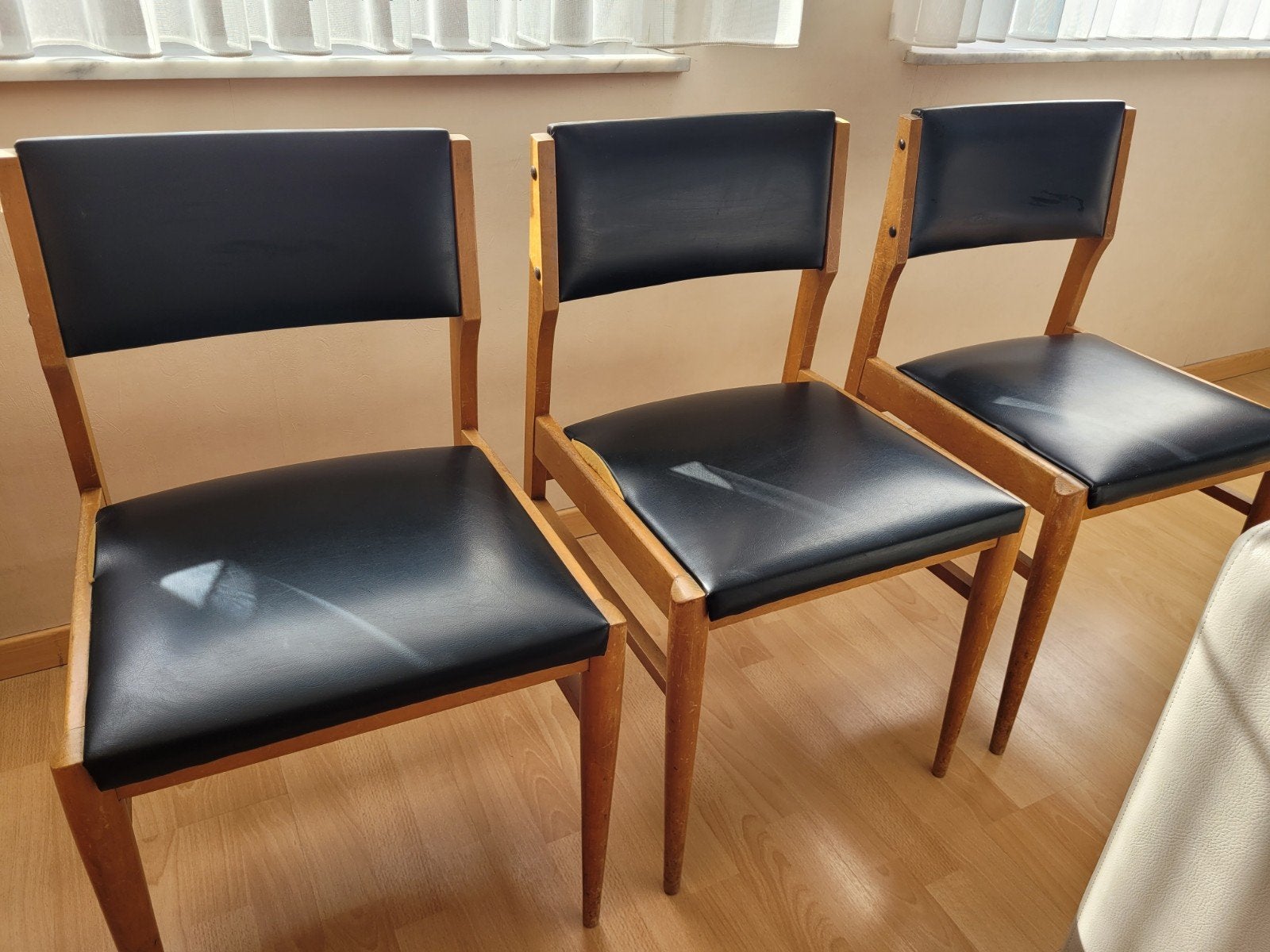 6 stoelen Scandinavische stijl, Huis en Inrichting, Ophalen, Gebruikt, Zwart, Scandinavisch