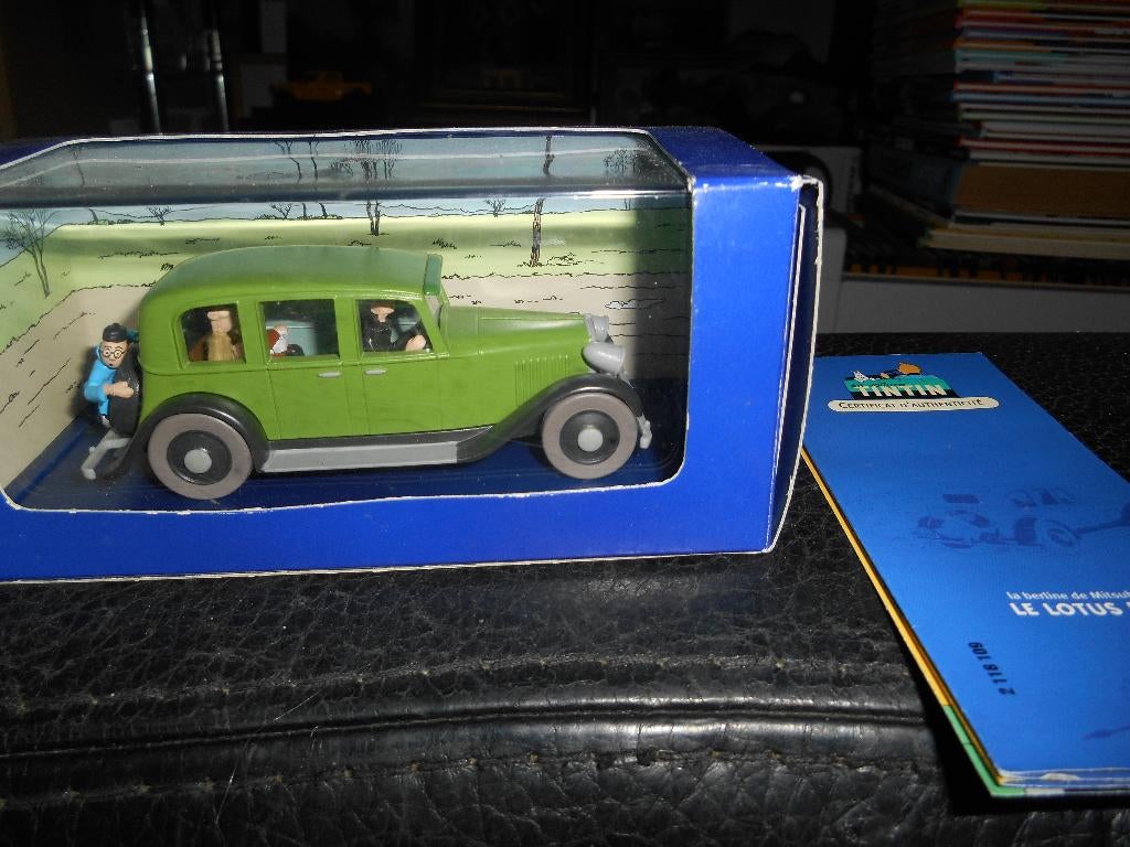 Voiture Tintin 9 avec certificat, Ophalen of Verzenden, Kuifje