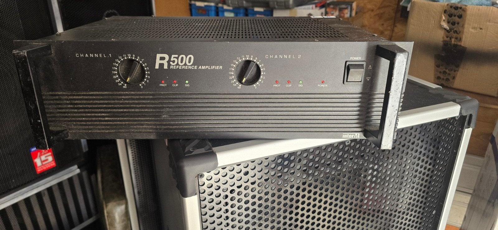 Inter-M R500 Reference Amplifier, Audio, Tv en Foto, Professionele apparaten, Ophalen, Gebruikt, Audio
