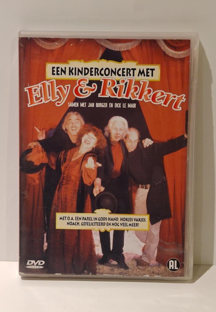 Elly & Rikkert Kinderconcert Vrolijke christelijke kinderdvd, Alle leeftijden, Ophalen of Verzenden, Zo goed als nieuw