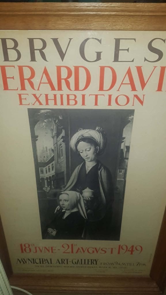 affiche de l'exposition Gerard David à Bruges de 1949, Enlèvement ou Envoi