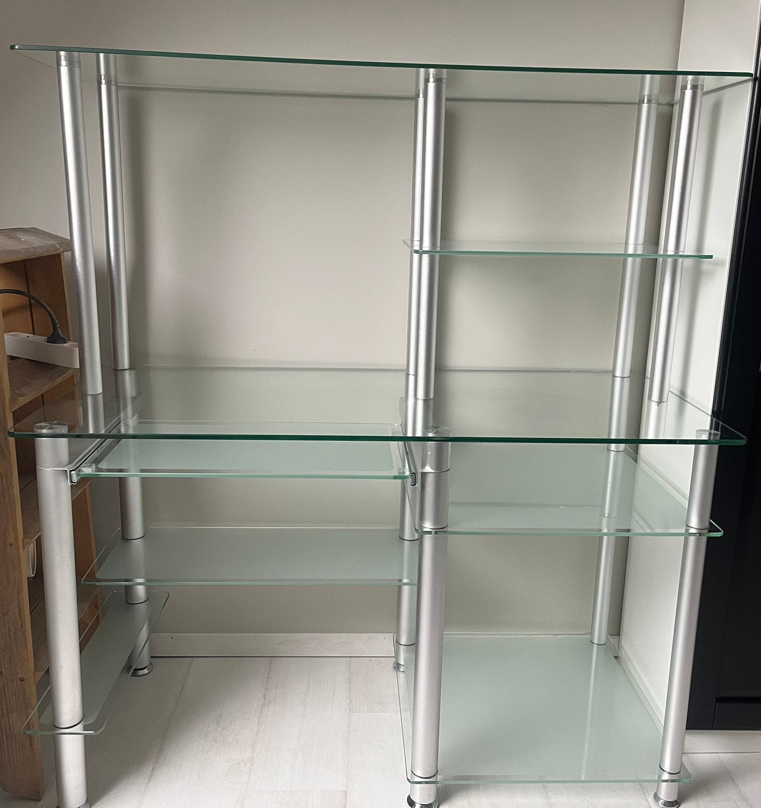 Glazen bureau, Maison & Meubles, Bureaux, Autres marques, Bureau d'ordinateur, 120 cm, Autres matériaux