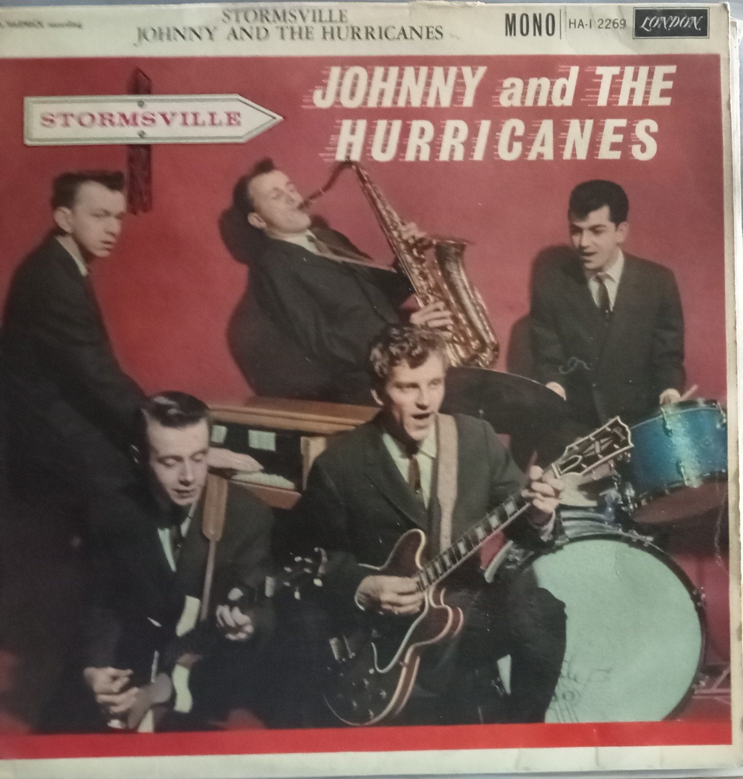 disque vinyl 33 tour johnny and the hurricanes mono 3 euros, CD & DVD, Pressage original, Rock 'n' roll, Enlèvement, Utilisé