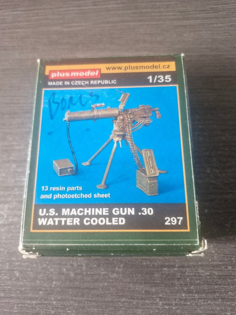 Plusmodel 1/35 U.S. Machine Gun .30 Water Cooled, Hobby & Loisirs créatifs, Enlèvement ou Envoi, Neuf, 1:35 à 1:50, Diorama