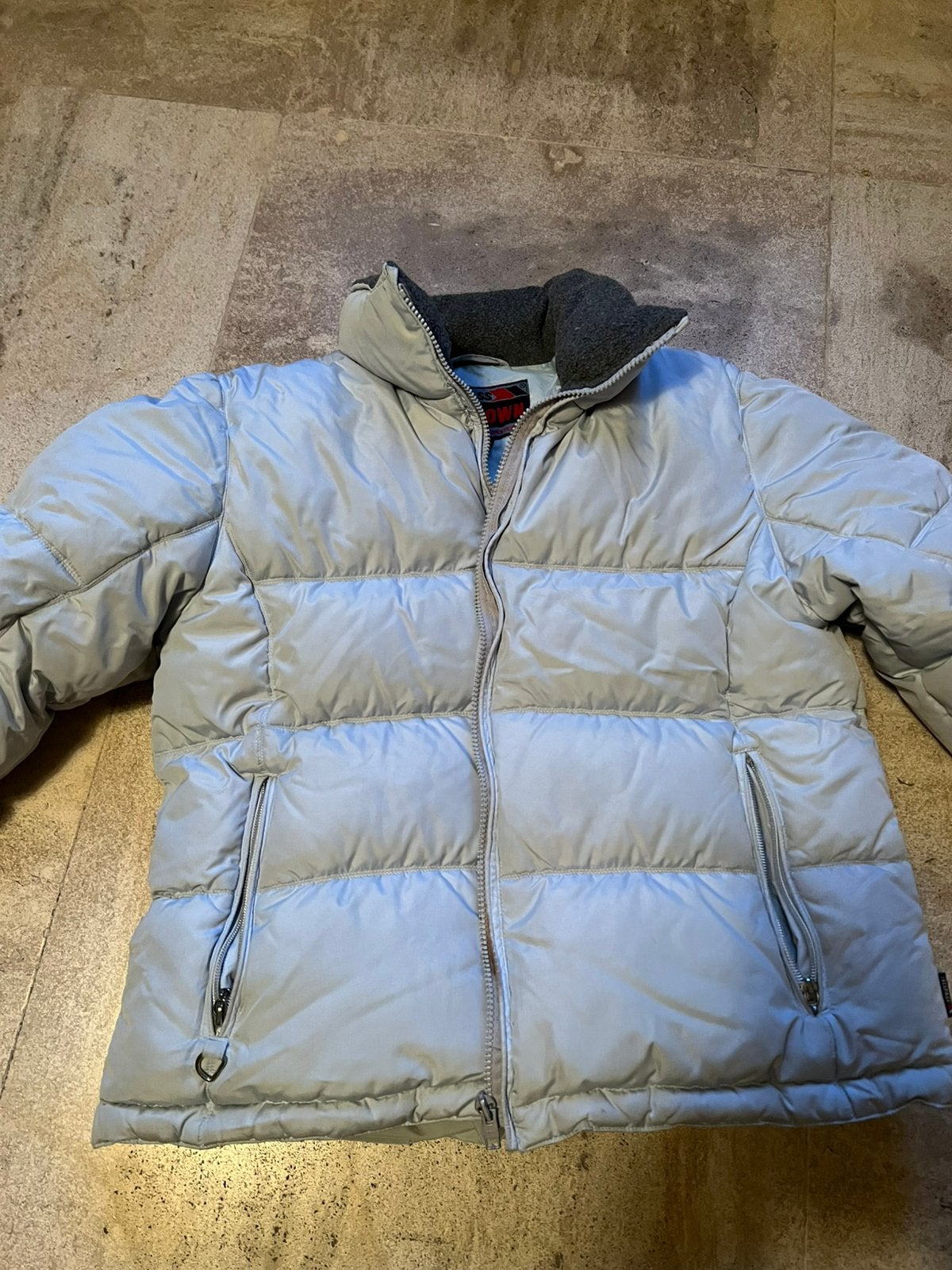 Donsjas medium, Ophalen, Gedragen, Maat 38/40 (M), Blauw