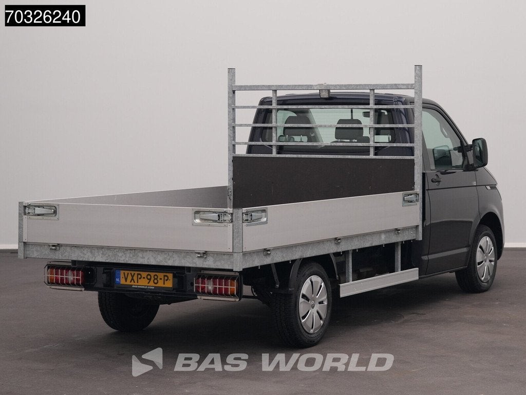Volkswagen Transporter 110pk Open Laadbak Airco Cruise Euro6, Stof, Gebruikt, Euro 6, 4 cilinders