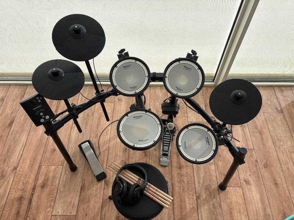 Roland TD-1DMK V-Drums | 4x Mesh | Complete startersset, Ophalen, Zo goed als nieuw, Roland, Elektronisch