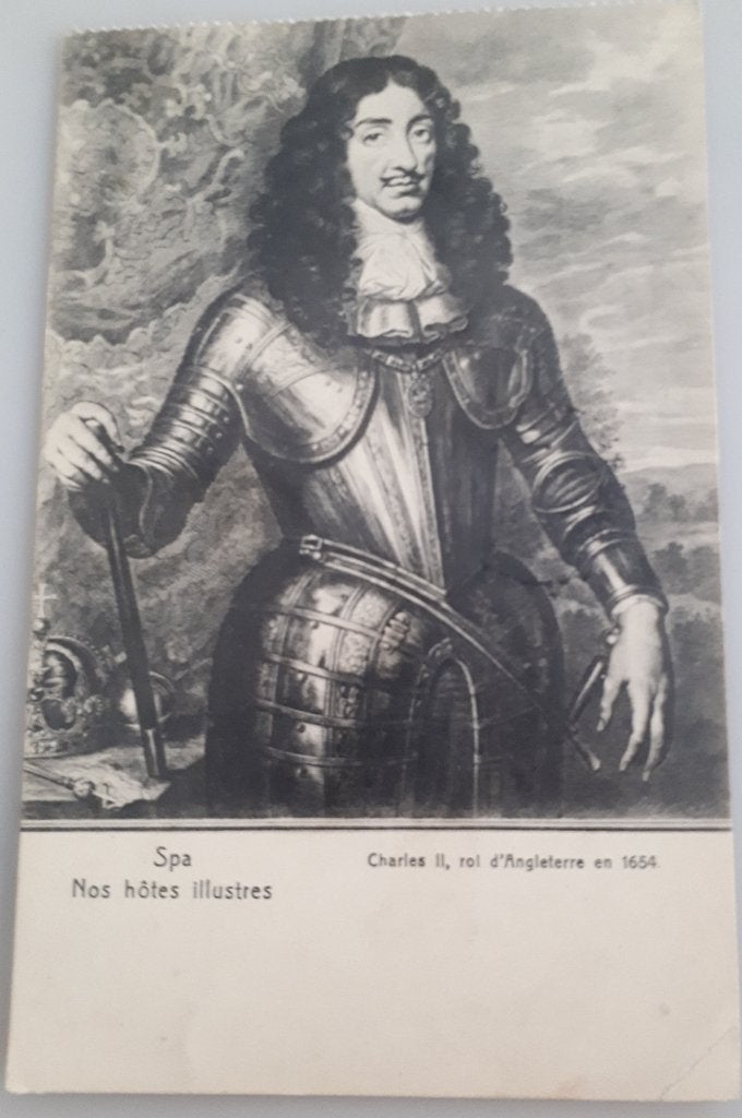 Oude PC : SPA '13 / Nos hôtes Illustres CHARLES II Ref.E102, Ophalen of Verzenden, Voor 1920, Gelopen, Luik
