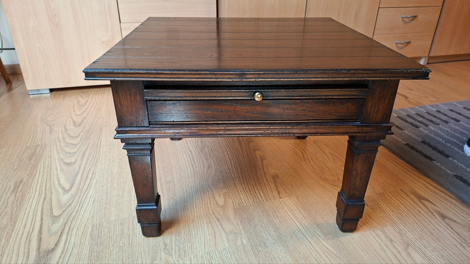 Eiken salontafel te koop, Ophalen