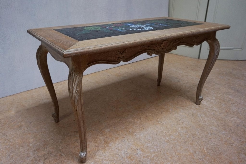 Oude vintage salontafel met mozaiek, Ophalen