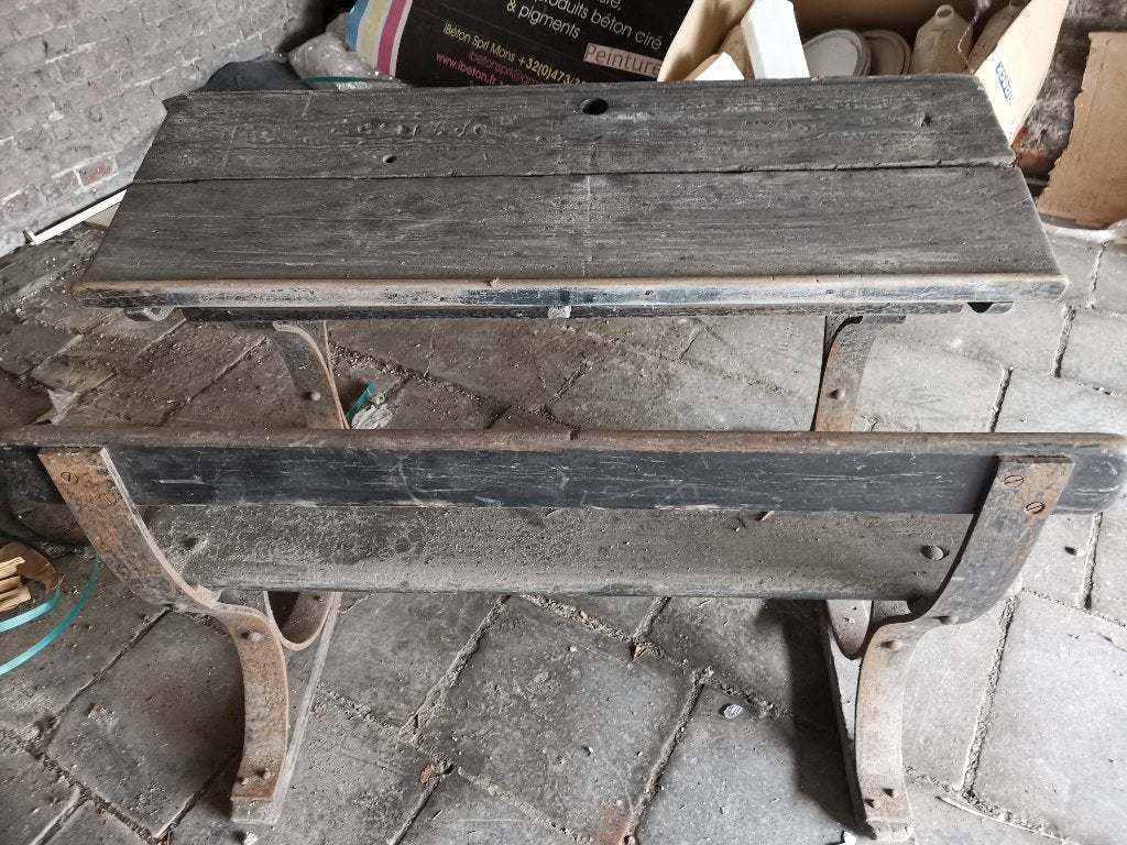 Ancien bureau d'ecolier, Maison & Meubles, Enlèvement, Utilisé