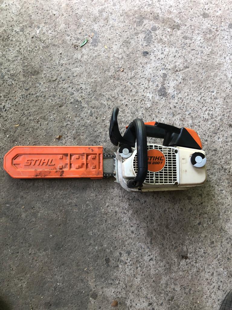 Stihl MS 200T snoei, Doe-het-zelf en Bouw, Gereedschap | Zaagmachines, Ophalen, Gebruikt, Minder dan 600 watt, Kettingzaag