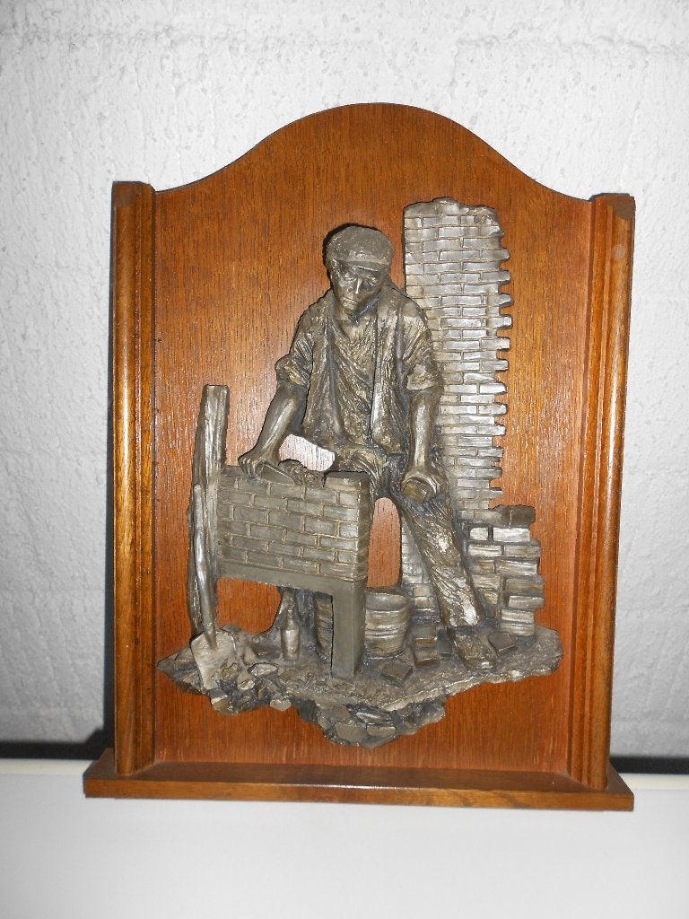 Tinnen reliëfschilderij, Antiek en Kunst, Ophalen