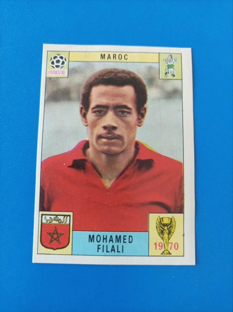 Panini Mexico 70 Mohamed Filali Marokko, Ophalen of Verzenden