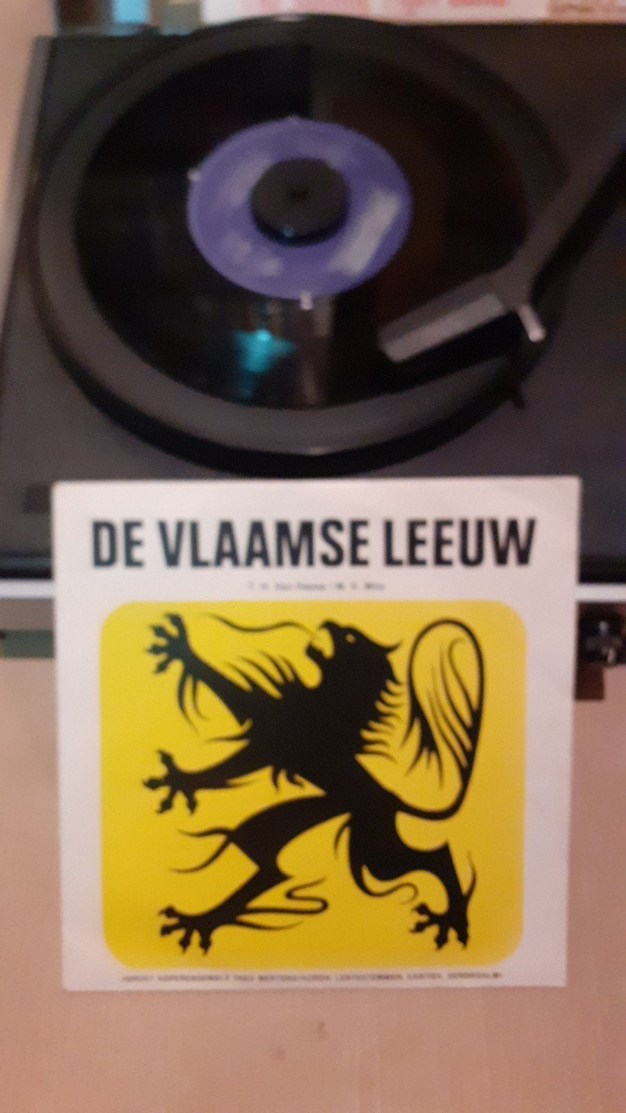 vinyl singel de Vlaamse leeuw in goede staat, Enlèvement ou Envoi