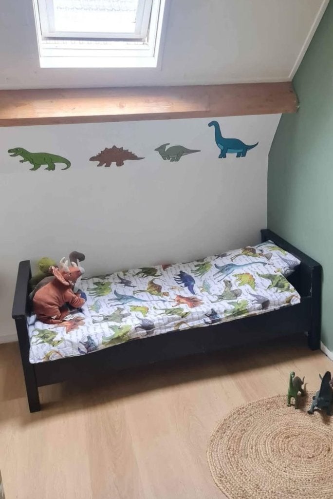 Meegroeibed met matras, Kinderen en Baby's, Kinderkamer | Bedden, Gebruikt, 160 tot 180 cm, 70 tot 85 cm, Matras, Ophalen
