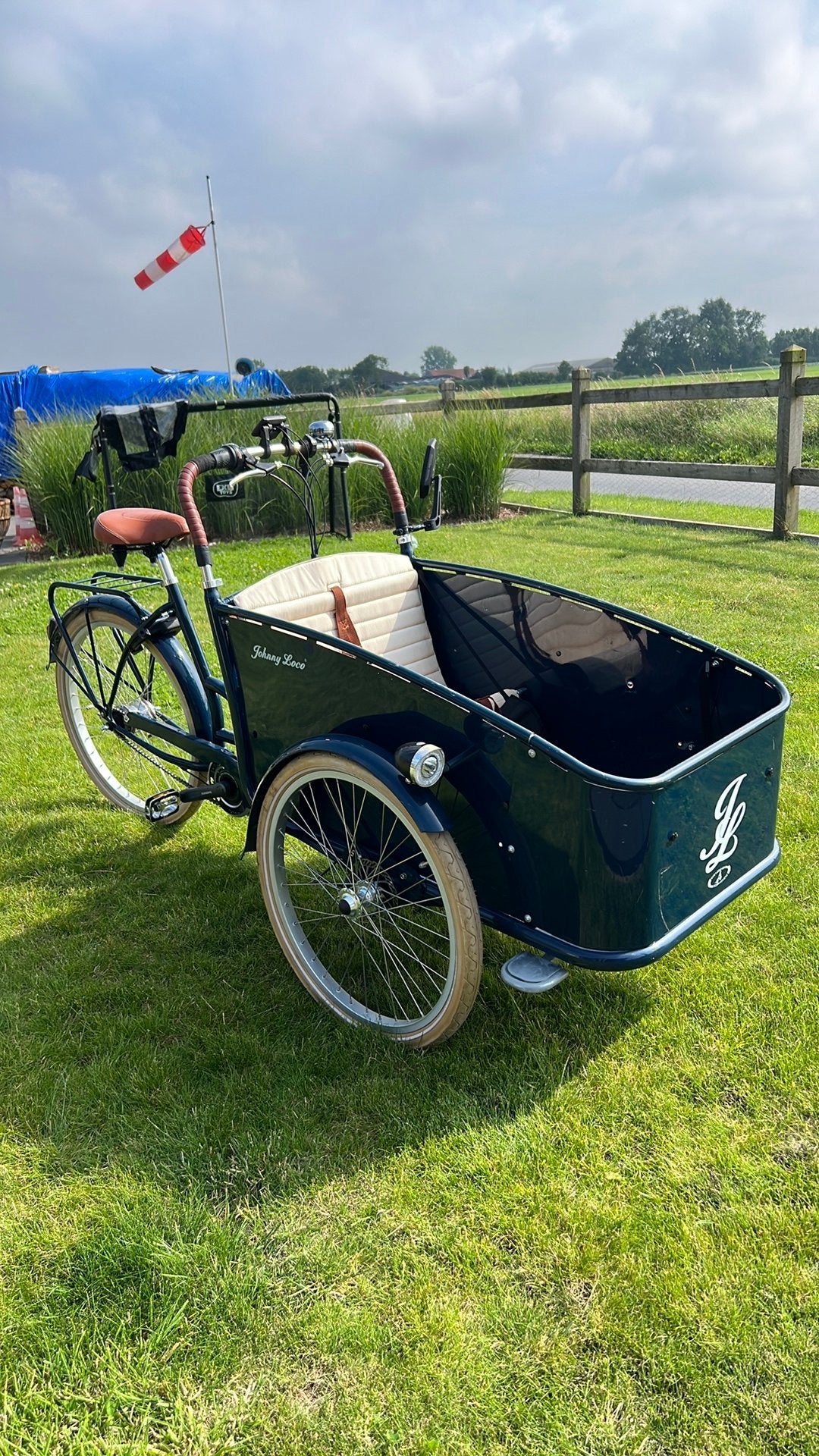 Johnny loco elektrische bakfiets slechts 3300 km!, Ophalen, Gebruikt, Johnny Loco
