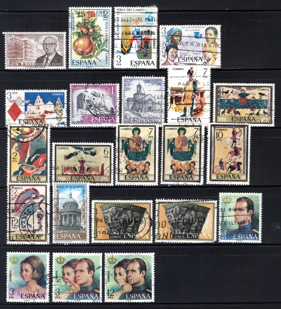 SPANJE Lot 1975 gestempeld, Verzenden, Gestempeld