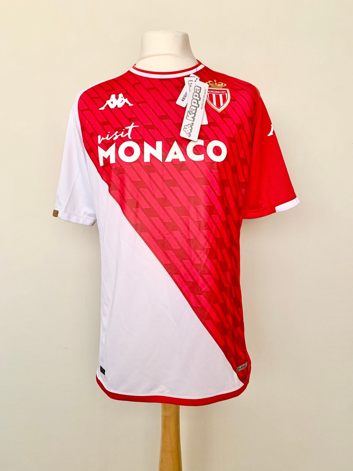 AS Monaco 2023-2024 Home Volland signed Kappa football shirt, Maat L, Ophalen of Verzenden, Nieuw, Shirt