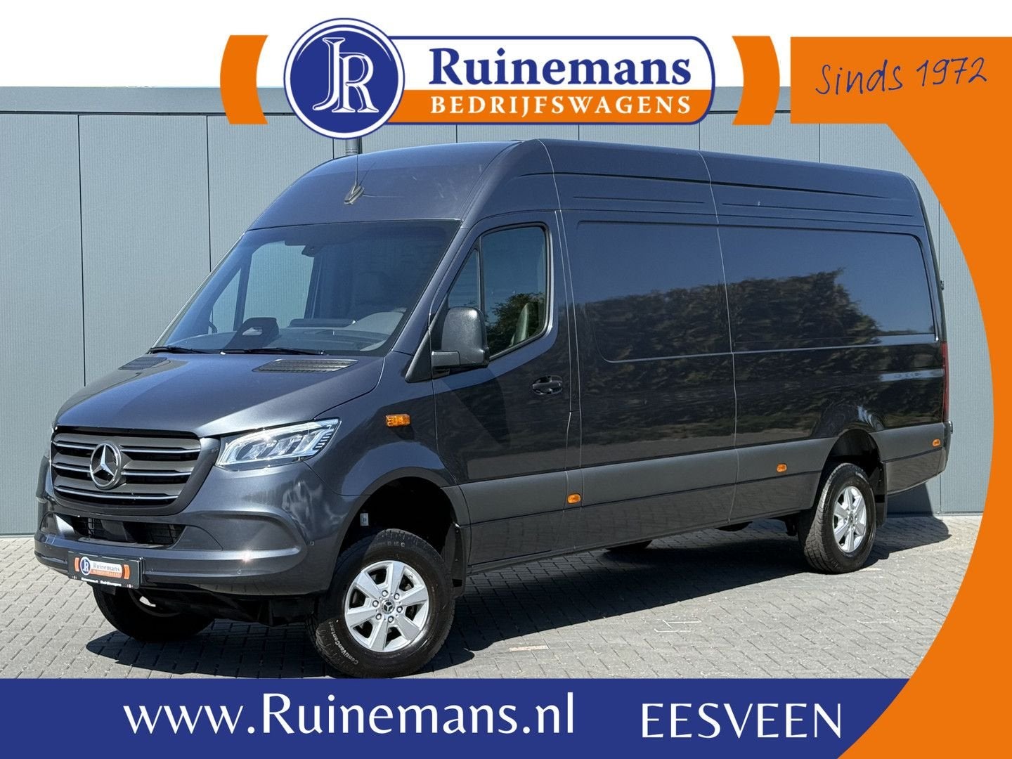 Mercedes-Benz Sprinter 319 CDI 191 PK 4x4 AUTOMAAT FACELIFT, Autos, Argent ou Gris, Achat, Carnet d'entretien, Mercedes-Benz