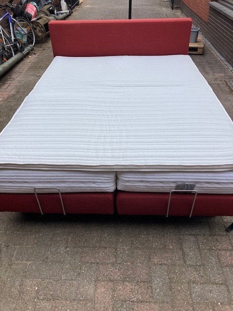 bed boxspring merk kermat, Ophalen, Tweepersoons, Zo goed als nieuw, 200 cm