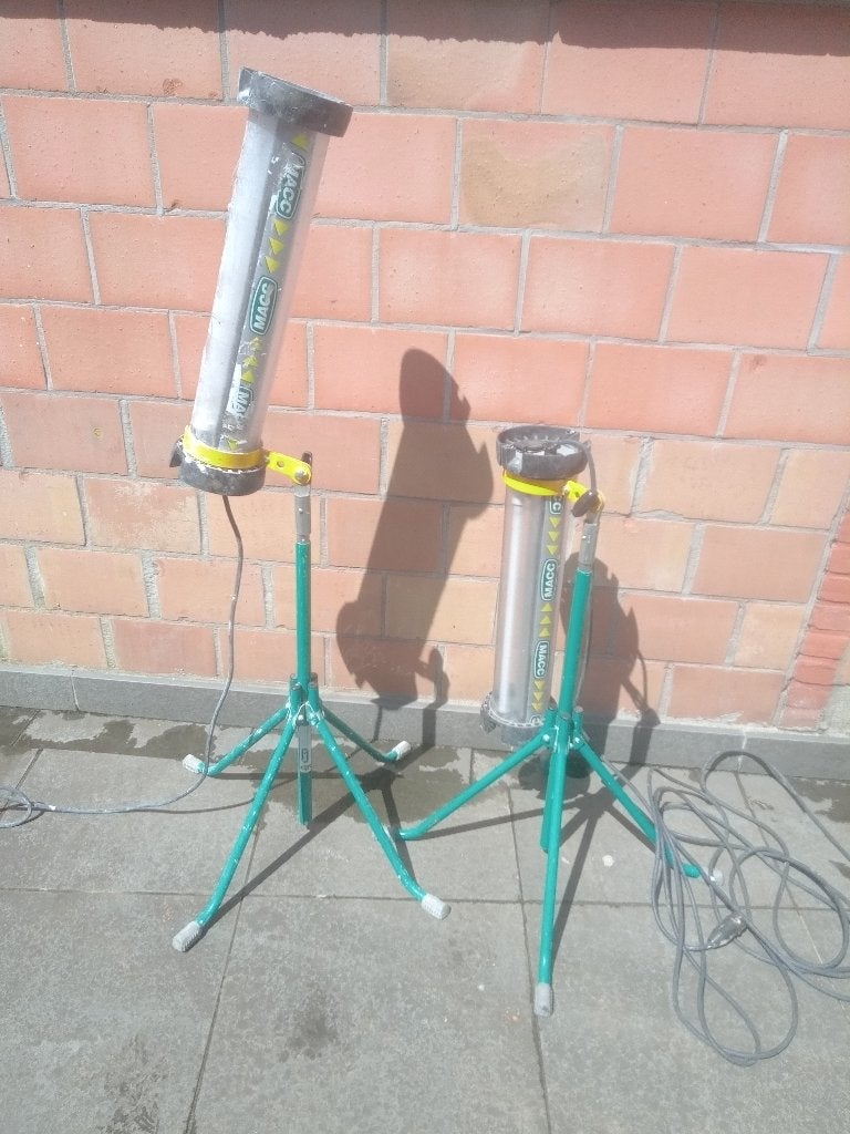 bouwlamp, Ophalen, Gebruikt, Lamp met armatuur