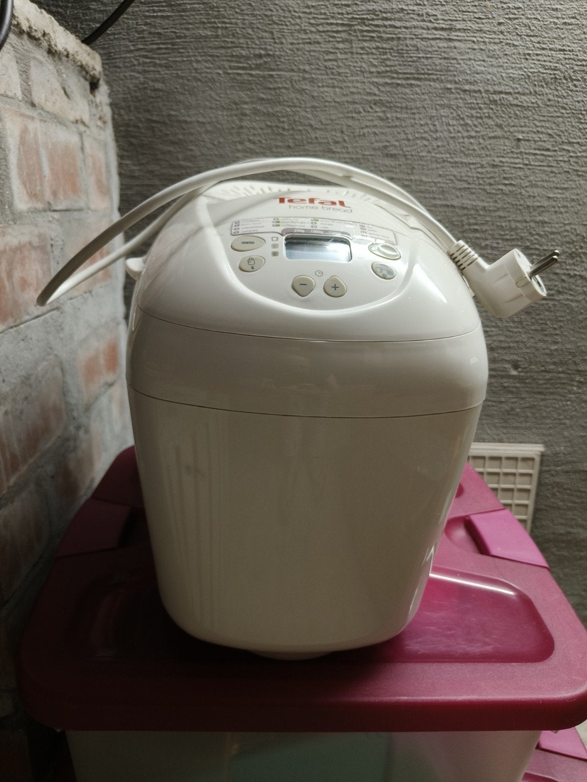 Tefal Home Bread XXL broodbakmachine (860W), Gebruikt, Ophalen, Met timer, Kijkvenster