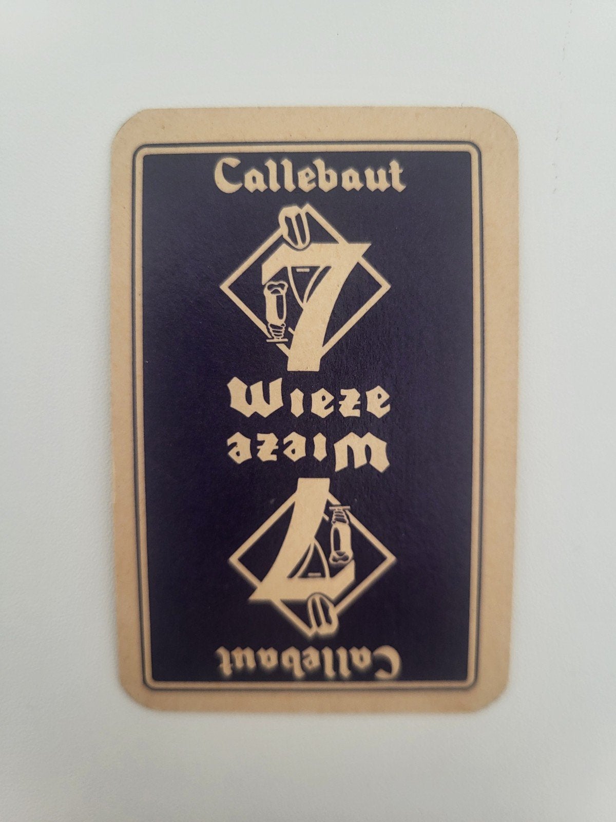 Oude speelkaart Callebaut Wieze, Ophalen of Verzenden, Gebruikt, Joker(s)