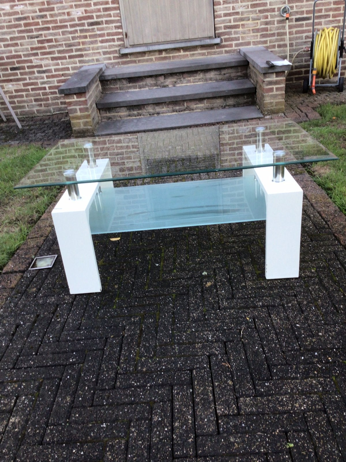 Salon tafel met getemperd glas, Enlèvement