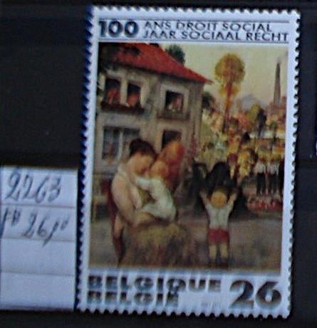 Belgique 2263  **/mnh, Neuf, Non oblitéré, Art, Sans enveloppe