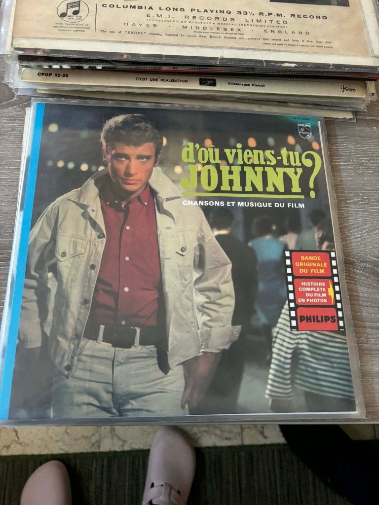 Johnny Halliday, d'ou viens tu Johnny, 10 inch lp, 10 euro, LP, Enlèvement ou Envoi, Pochette photo, Utilisé