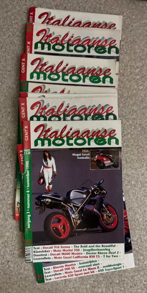 Italiaanse motoren tijdschriften jaren 1990 !!, Ophalen, Gelezen, Algemeen