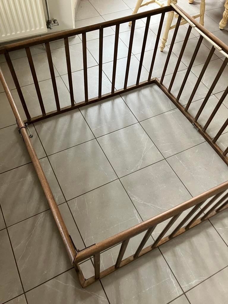 Baby houten grond park, Ophalen, Gebruikt, Vierkant