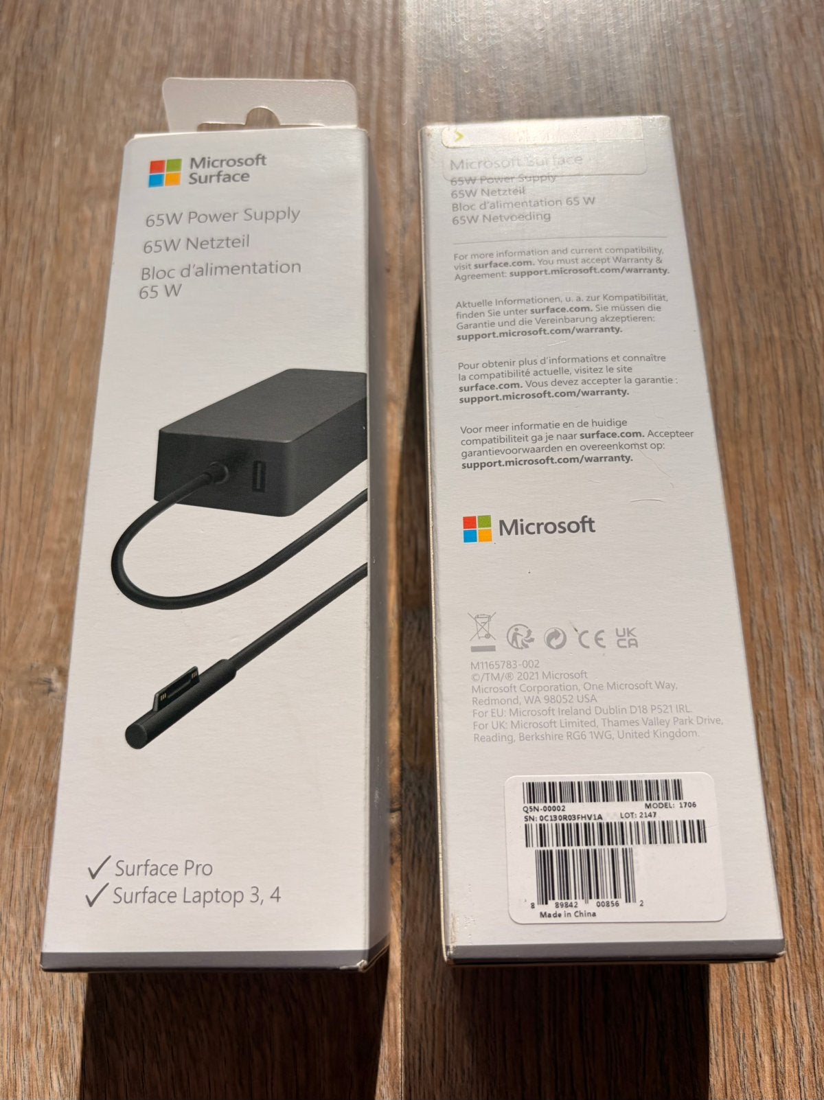 Microsoft Surface Oplader 65W - Nieuw in doos (Origineel), Ophalen of Verzenden, Nieuw