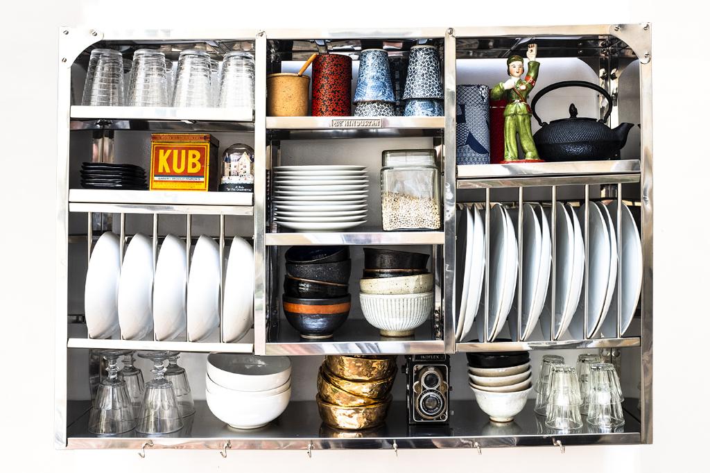 BOMBAY Afdruiprekken Dressoir Opbergkast 77x107 cm, Verzenden, Nieuw