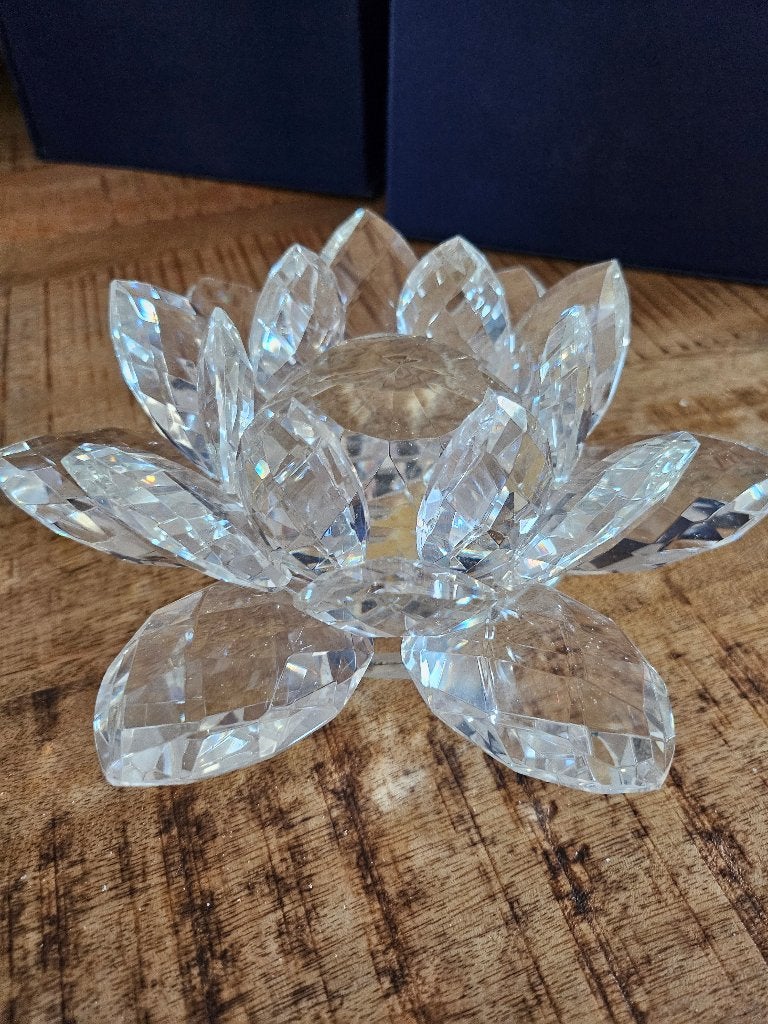 Kristallen lotus en zwaan, Antiek en Kunst, Antiek | Glaswerk en Kristal, Ophalen