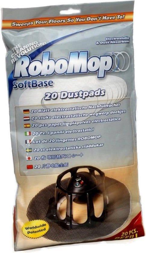 Recharges de lingettes électrostatiques RoboMop SoftBase, Enlèvement