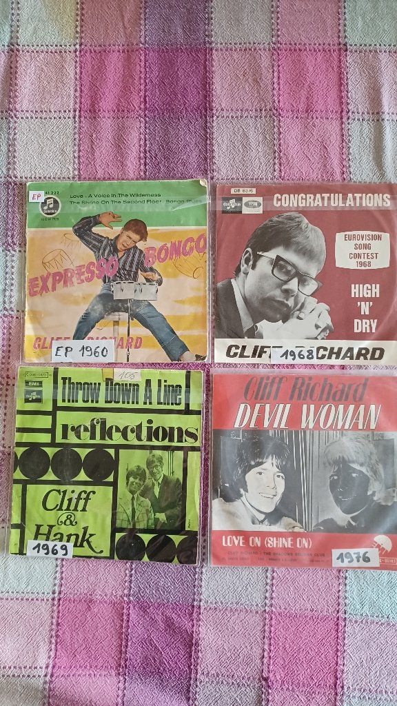 vinyl singles Cliff Richard, Cd's en Dvd's, Ophalen of Verzenden, Gebruikt