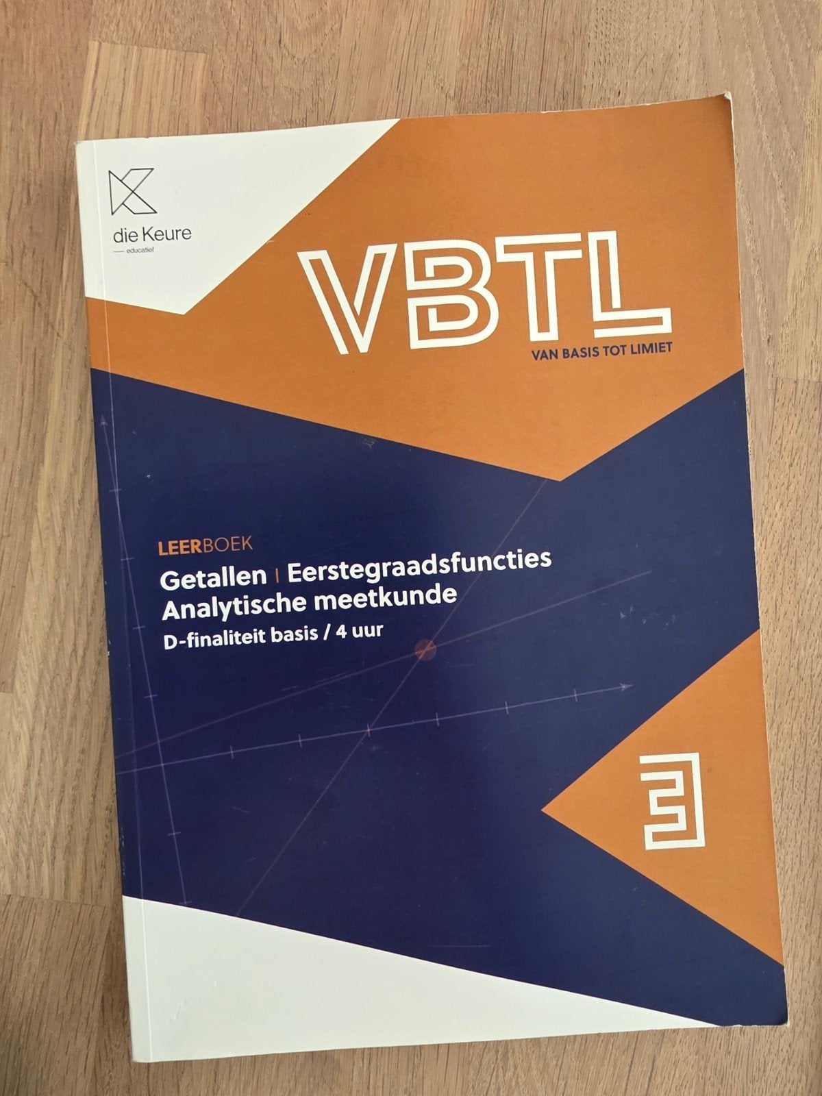 VBTL 3 – leerboek getallen & analytische meetkunde (D – 4 uu, Ophalen of Verzenden, Nederlands