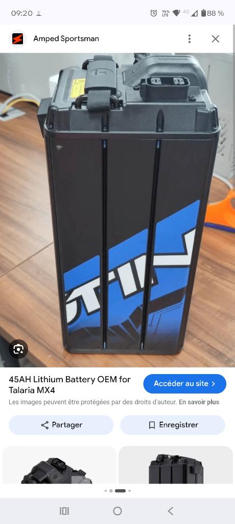 Cherche batterie talaria à partir de 45a, Enlèvement