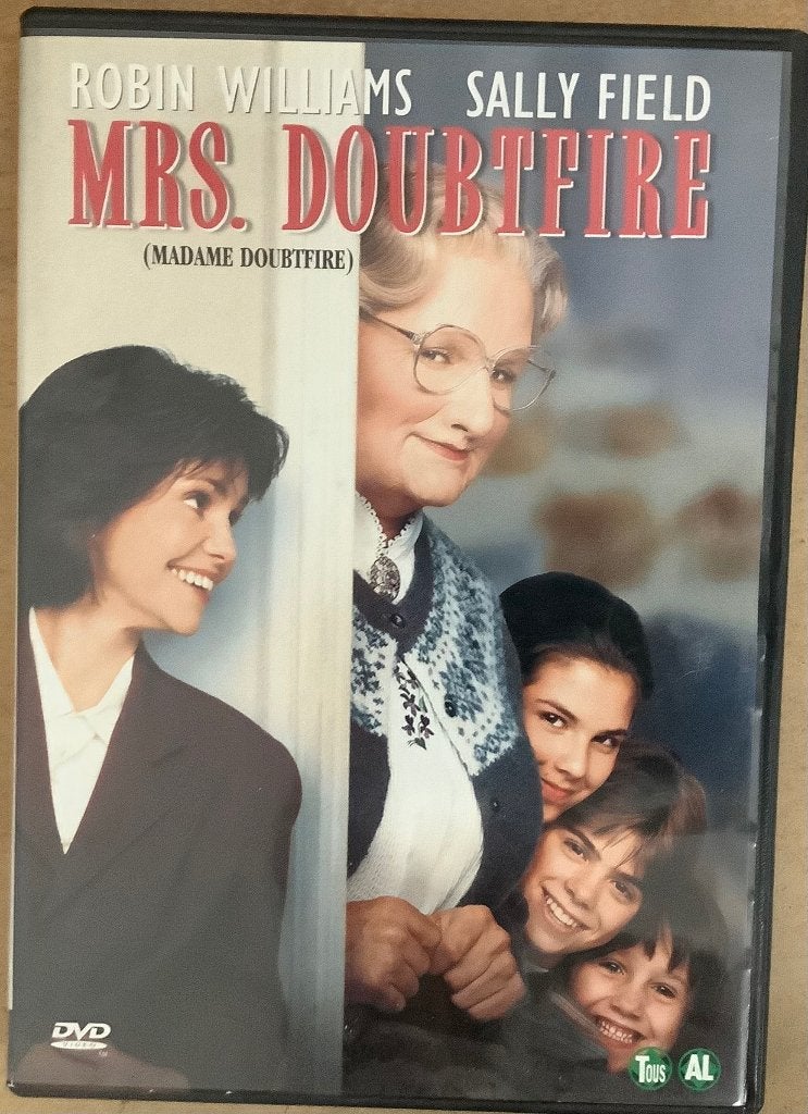 Mrs. Doubtfire (1993) Dvd Robin Williams, Sally Field, CD & DVD, DVD | Comédie, Tous les âges, Enlèvement ou Envoi, Utilisé